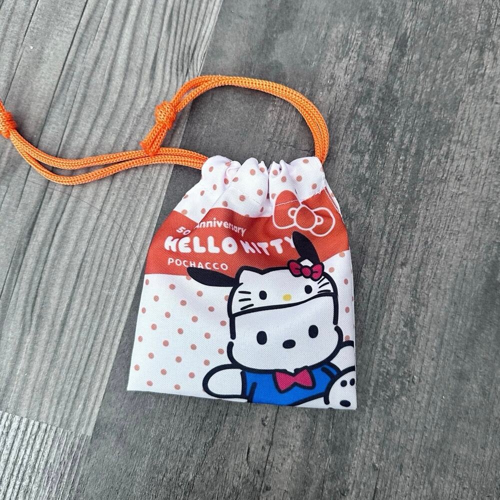 Sanrio 50th anniversary pochacco drawstring coin bag